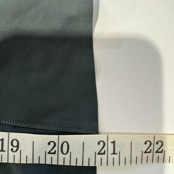LULULEMON QUICK PACE Split Open Back Olive Green/Gray Athletic Top. Size Small - Picture 7 of 9